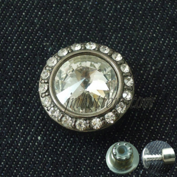 elegant style fancy metal buttons with crystal