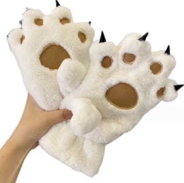 Cute Bear Paw Gloves for Winter: Stylish and Warm for Both Male and Female Students