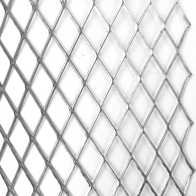 Fluorocarbon paint sprayed aluminum metal stretch mesh