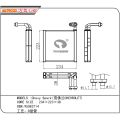 95083714 OEM ODM Customization Aluminum Car AC Evaporator for Chevrolet Spark