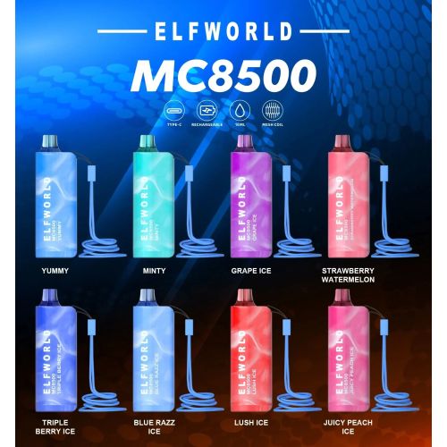 Elfworld MC8500使い捨てベイプキット8500Puffs