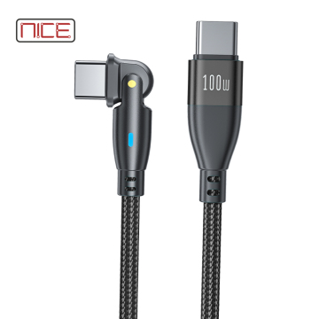PD 100W 20V 5A 180 Obrotowy kabel USB-C dla telefonów
