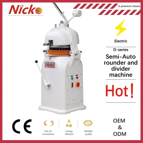2023 Semi-Auto Pizza Rounder and Divider Machine for Bakery Equipment