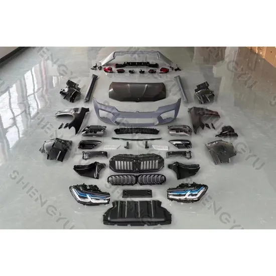 BMW G30 Wide Car Body Kit - Front & Rear Bumper with Side Skirts, Hood, Fenders, and Auto Lamps (M5 Style)