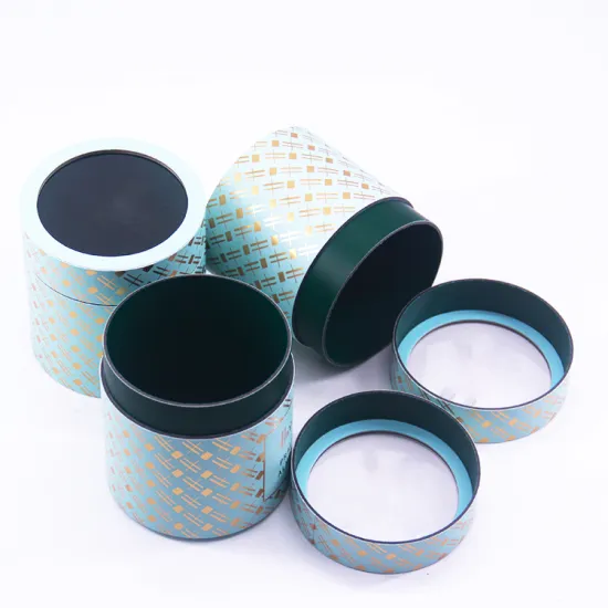 Cosmetics paper tube packaging with window