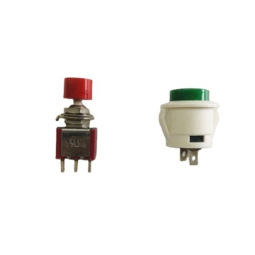 빨간색 SPDT 푸시 버튼 on -Off 스위치 : 5A, 120V, 2A, 250V- 자동차, 트럭 및 보트에 적합합니다.