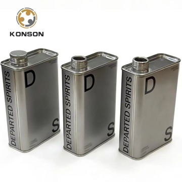 Square Tinplate Spirit Metal Packaging can