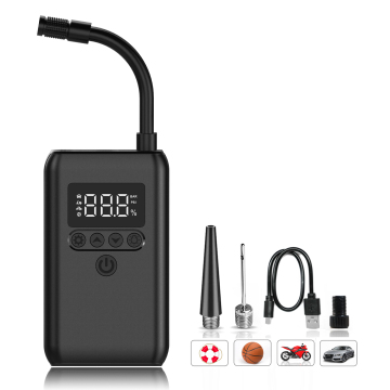 Portable 2000mAh Power Bank Bicycle Tire Inflator Pump