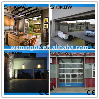 mirror garage door/sectional glass garage door/aluminum garage door prices