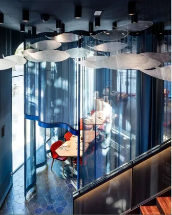 Professional Custom Hotel Large Glass Chandelier - Fish-Shaped Glass Chandelier