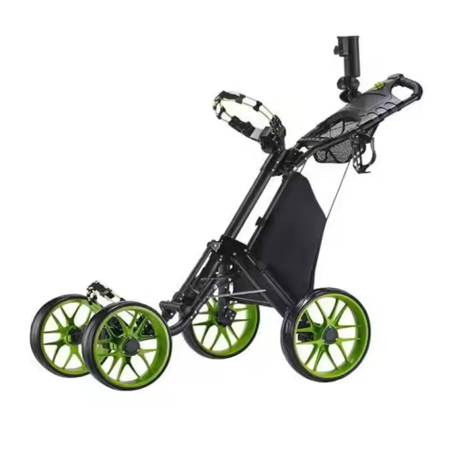Affordable Foldable Golf Push Trolley 4 Wheels
