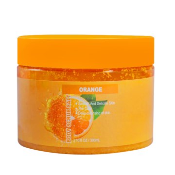 OEM Label peribadi pengelupasan badan scrub: pelembab, pemutihan, scrub garam badan pembersihan dalam