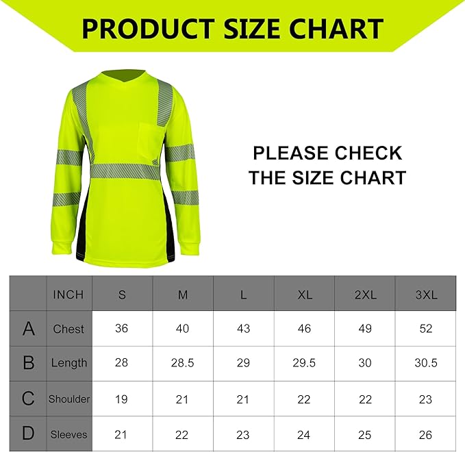 T2402-hi-vis-breathable-work-shirt-size-chart