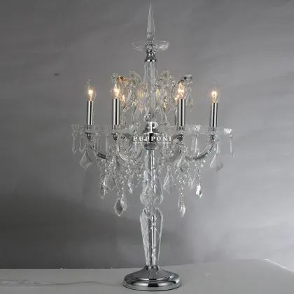 Cristallo European Crystal Table Lamp - Luxury Living Room Lighting