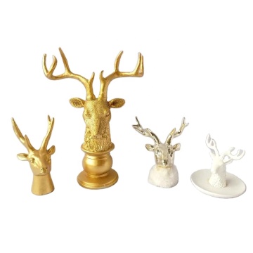 Modern Deer Head Giraffe Resin Craft Christmas Decoration for Dining Table