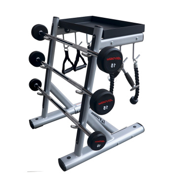 Gym multi functional equipment barbell set storage rack