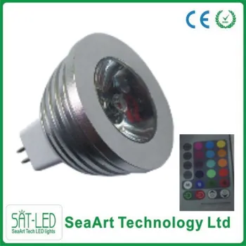 MR16 3W RGB LED Spotlight with Remote-controller