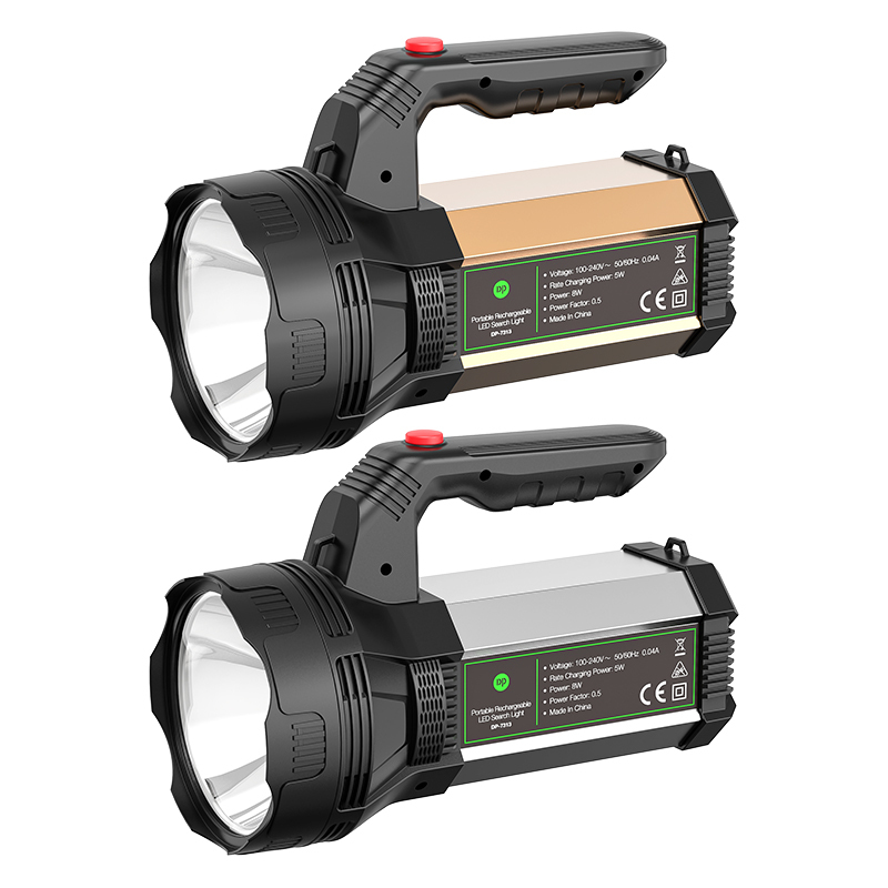 Aluminum LED Searchlight Rechargeable Search Light Handheld