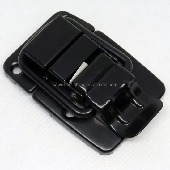 Black Finish Square Lock Clasps (46x30mm) for Jewelry, Wooden Boxes, Gift Boxes, Chests and Iron Latches