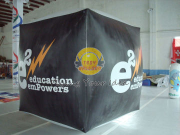 Black Square Balloon With 540*1080 Dpi High Resolution Digital Printing, Cube Balloons