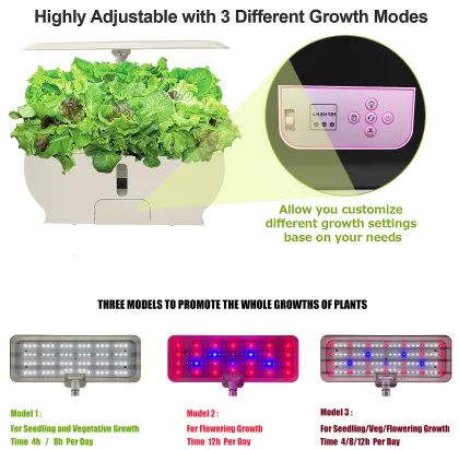 Indoor Herb Garden Kit: Hydroponic System with LED
