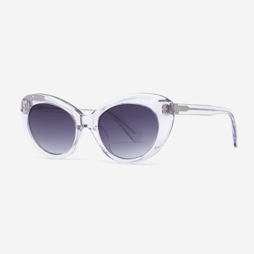 Cambered Cat Eye Acetate Women's Sunglasses