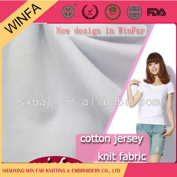 2016 New design Factory Price Soft organic cotton knit fabric