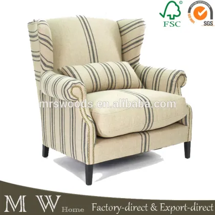 french country script linen chair ottoman, linen upholstered ottoman, script linen chair ottoman