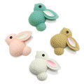 100pcs Slime Charm Beads Resin Cabochon Flatback Rabbit Bunny Miniature Figurines για DIY Τηλέφωνο Θήκη Μαλλιών