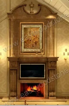 golden royal carving stone fireplace carving stone fireplace