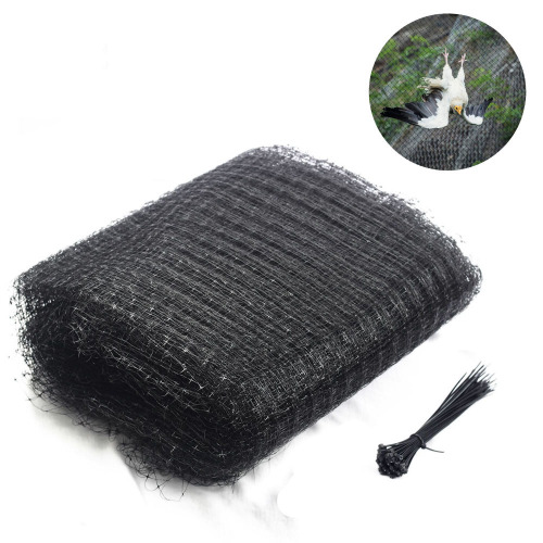 2PCS Gardening Pest Control Bird Net Anti Bird Netting with 20/50 ties Fruit Tree Vegetables Protection Garden Mesh Protect