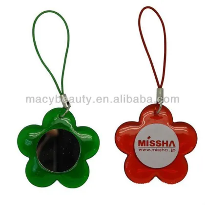 Flower shape hanging makeup mirror