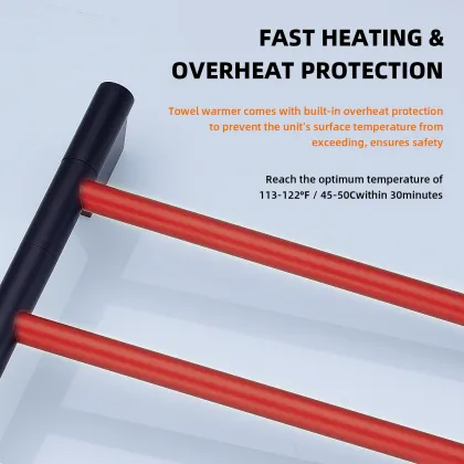 Smart Wall-Mounted Rotatable Electric Towel Rack