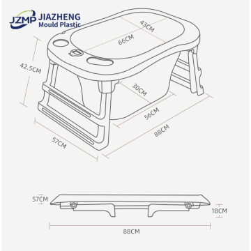 Large Deep Baby Collapsible Folding Bathtub