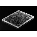 Bark textured acrylic board with good light transmittance