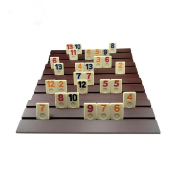 Mini Melamine Rummy Tile Bordspellen Houten koffer