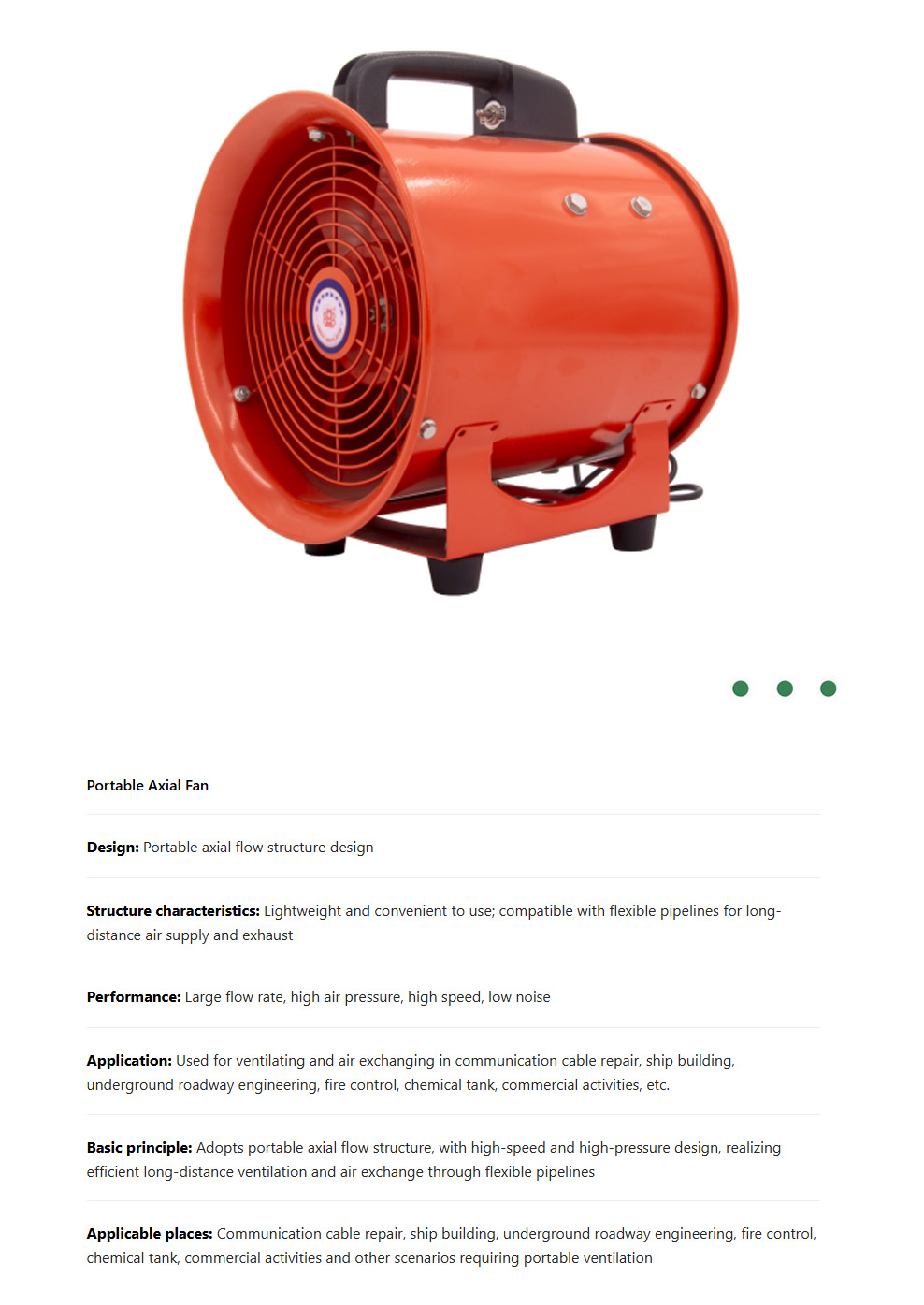 Portable Axial Fan
