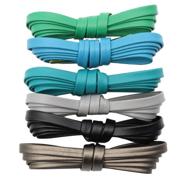 Custom Aglets Flat Leather Laces for Boots and Sneakers