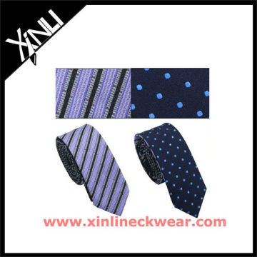 Double Tied Woven Skinny Tie