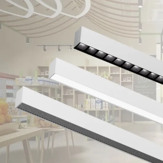 Modern LED Pendant Light - Supermarket Trunking Hanging LED Light