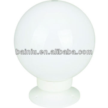 white plastic exterior light