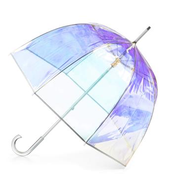 China Factory Wholesale: Custom Logo Windproof Clear Bubble Umbrellas for Women