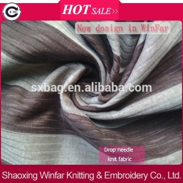 shaoxing winfar drop needle knit Textile Polyester Cotton Fabric Printing Manufacturer