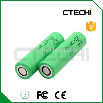 18650 25r green pvc 3.6v lithium cylindrical battery