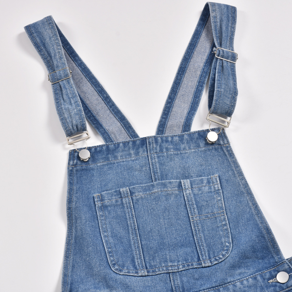 Short Denim Jumpsuit