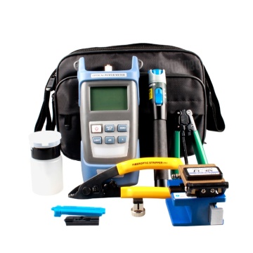 Gigacabling FTTH Fiber Tool Kit with Stripping Tool, Optical Power Meter, and Visual Fault Locator