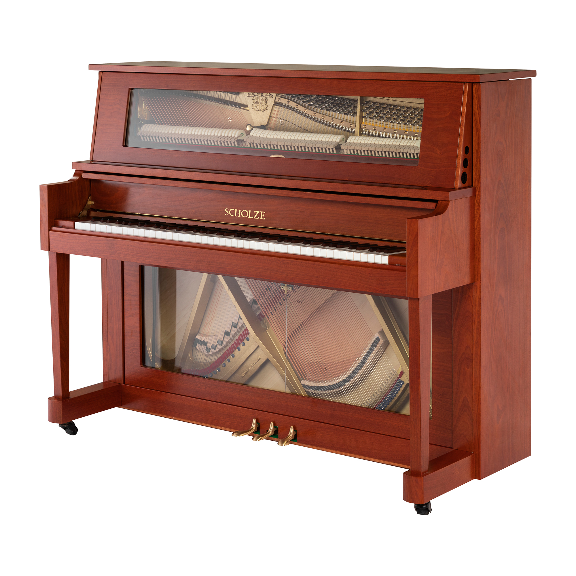 Petrof · Scholze NS-8P Piano Walnut Matte Matte Performance 128cm Châu Âu petrof Craft Craft Acoustic Piano