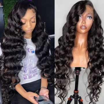 5x5 HD Lace Closure Body Wave Wig 30/40 Inch Pre Plucked Brazilian Virgin Human Hair