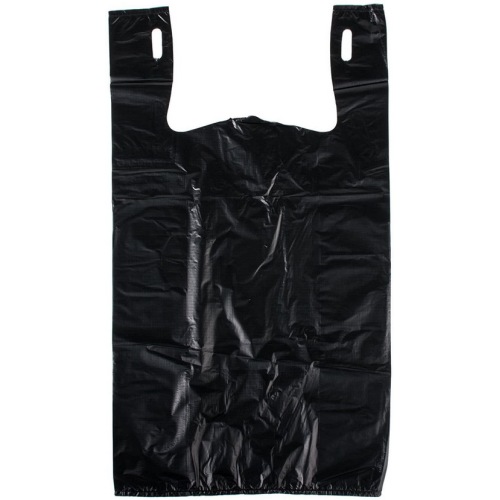 Black White Printed Carrier Grocery Bag
