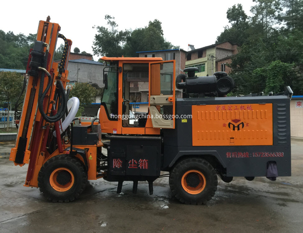Highway Guardrail Drilling Machine